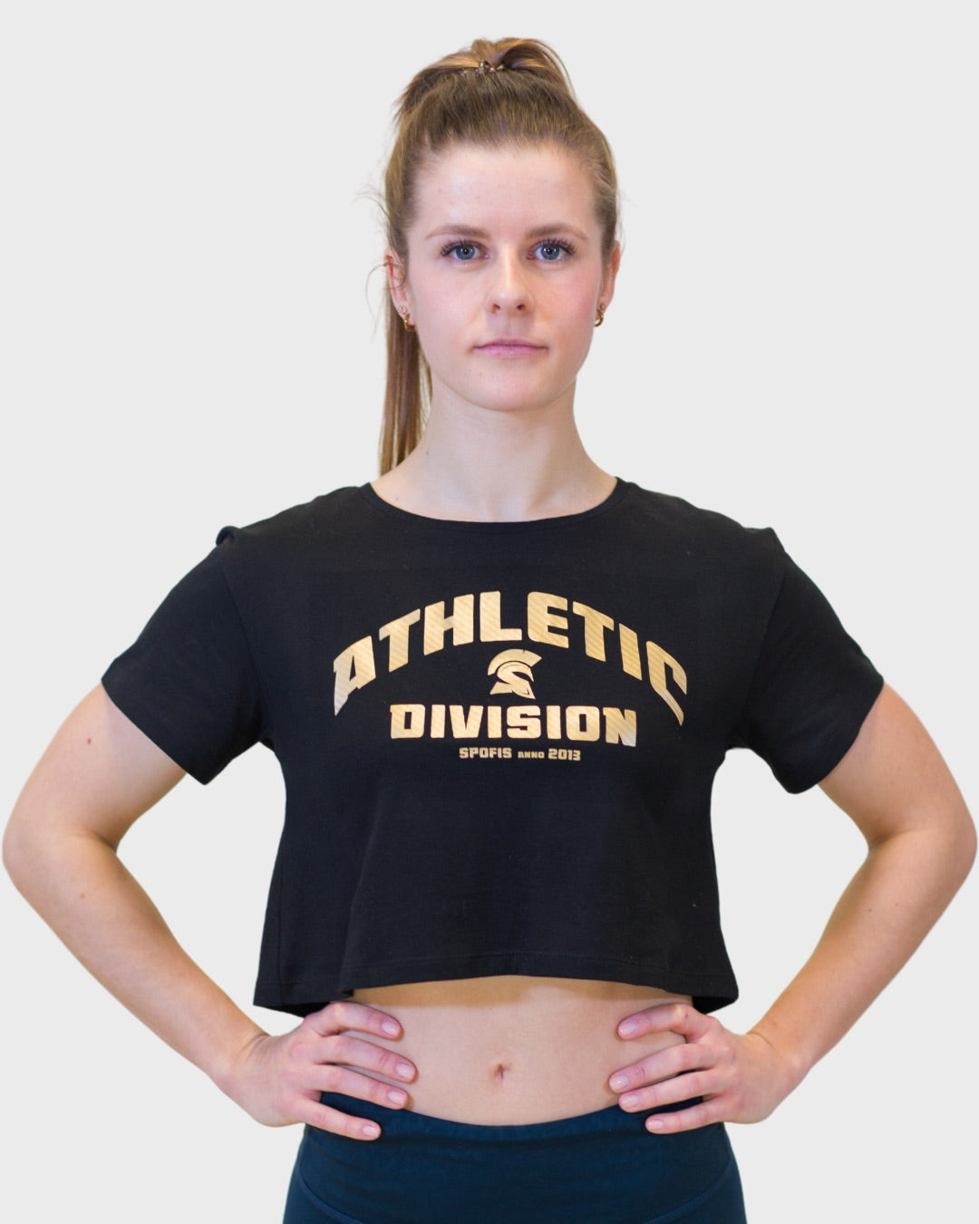 Gold Athletic Div. Oversize Crop