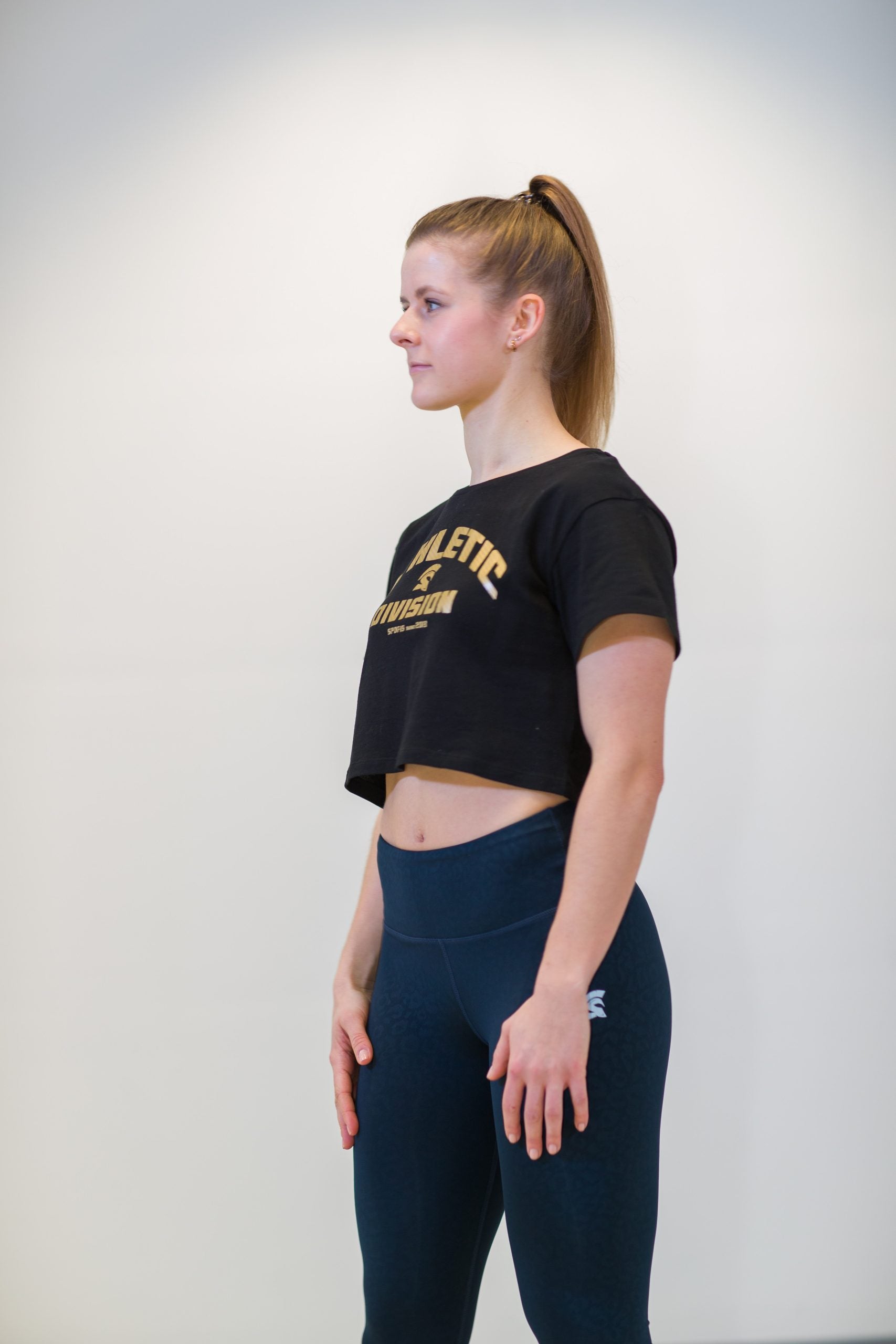 Gold Athletic Div. Oversize Crop