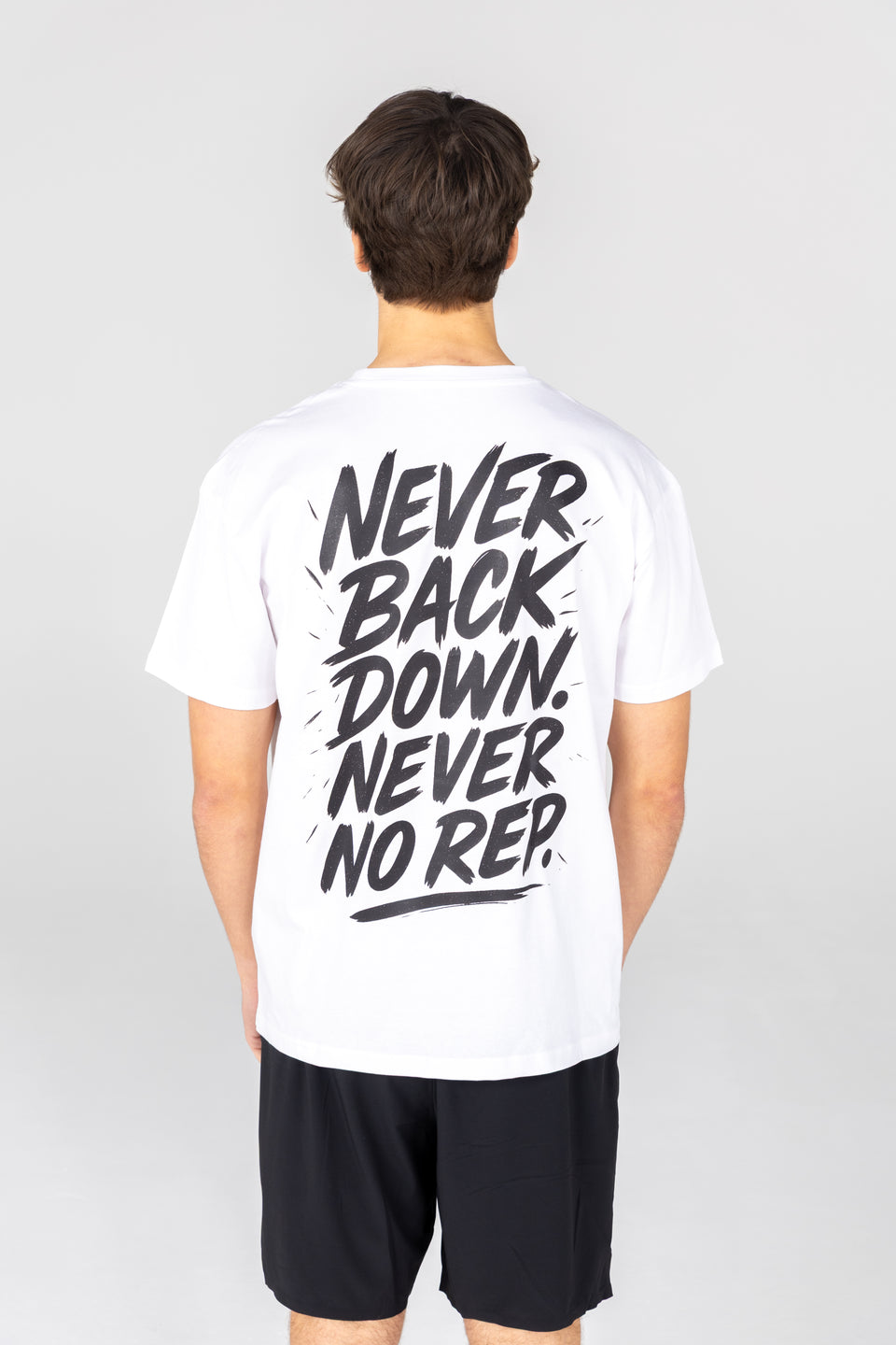 OFF-WOD Never Back Down Tee Heavy Oversized Shirt — SPOFIS Performance Wear