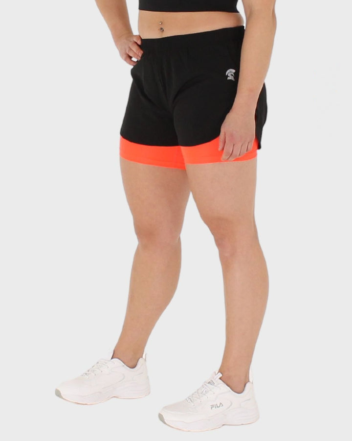 3D-FIT Double Shorts 2-in-1 Laufshorts — SPOFIS Performance Wear